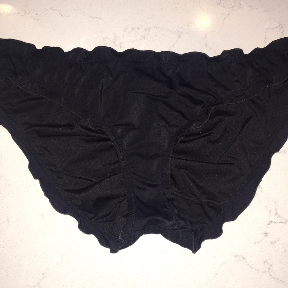 Ruched black Victoria Secrets swim bottom